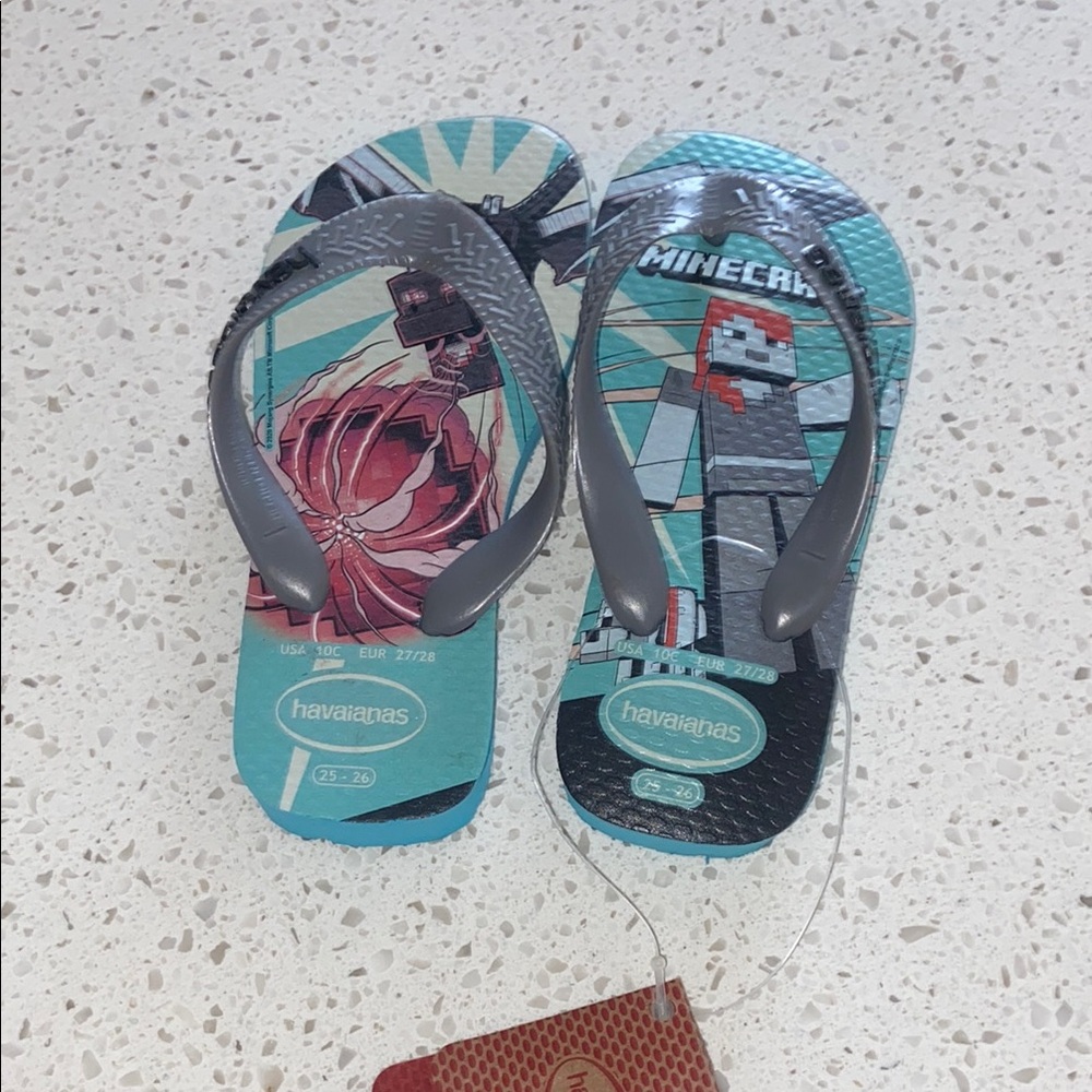 Havaianas Minecraft Kids Flip Flops